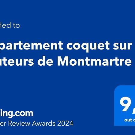 Appartement Coquet Sur Les Hauteurs De Montmartre Paryż Zewnętrze zdjęcie